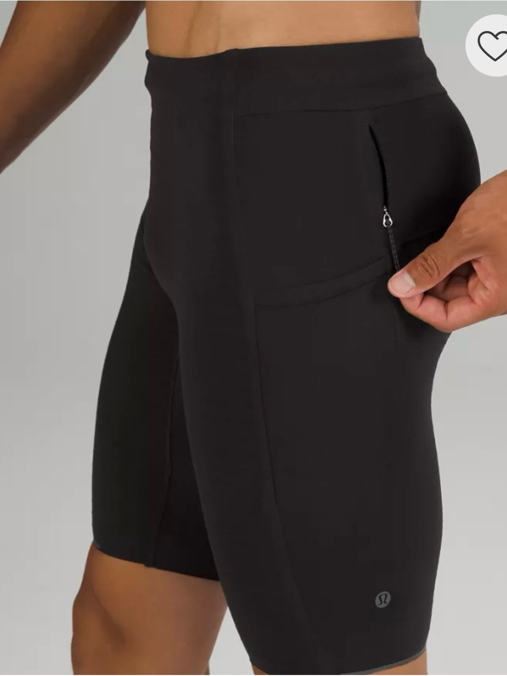 Lululemon Surge Warm Half Tight 10" Men’s Green Bike Run Performance Shorts